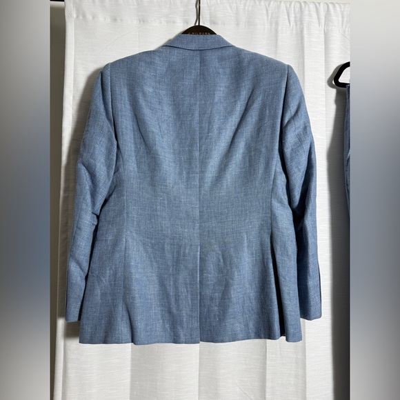 J.Hilburn Light Blue Tailored Men’s Suit – Modern Fit Wedding Business Formal - Picture 11 of 17